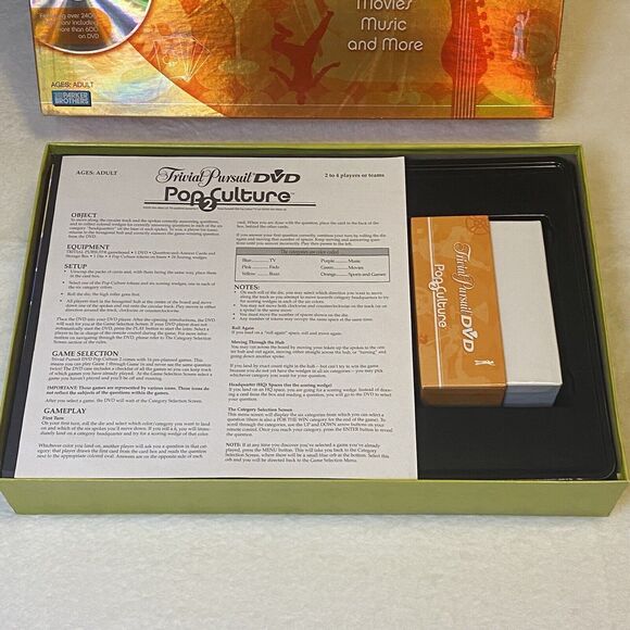 Trivial Pursuit Pop Culture 2 DVD Board Game Vintage 2005 - Picture 9 of 9
